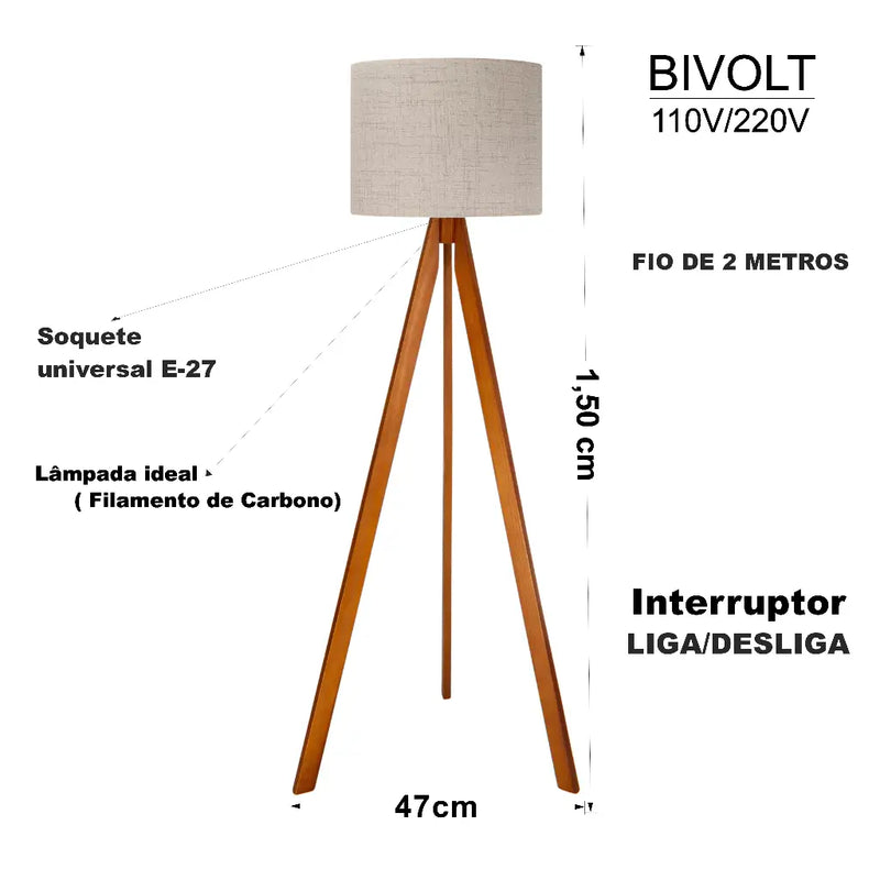 Abajur Elegance Wood