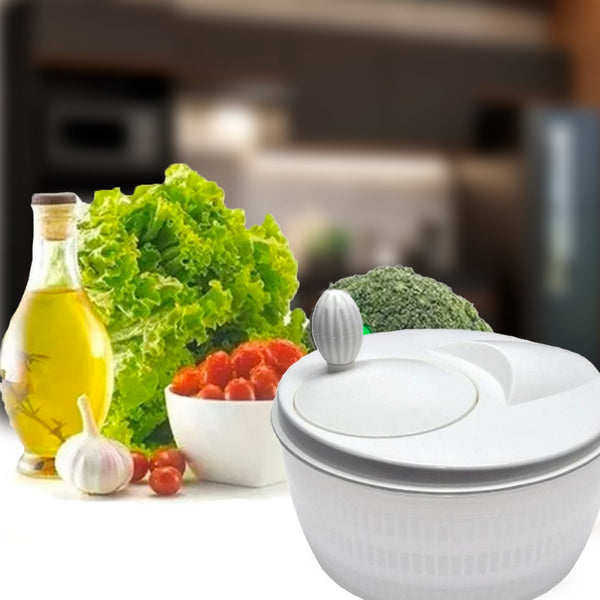 Centrífuga De Salada Secador Verduras Manual 4 Litros