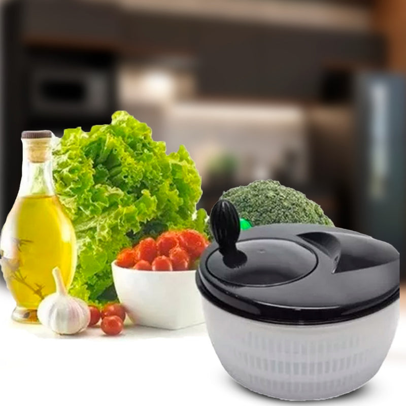 Centrífuga De Salada Secador Verduras Manual 4 Litros