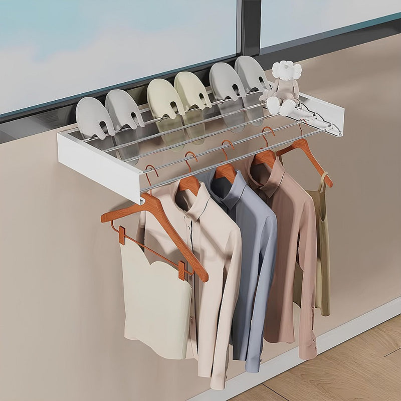 Varal de Parede Retrátil Invisível Dobrável para Roupas Apartamento Prático