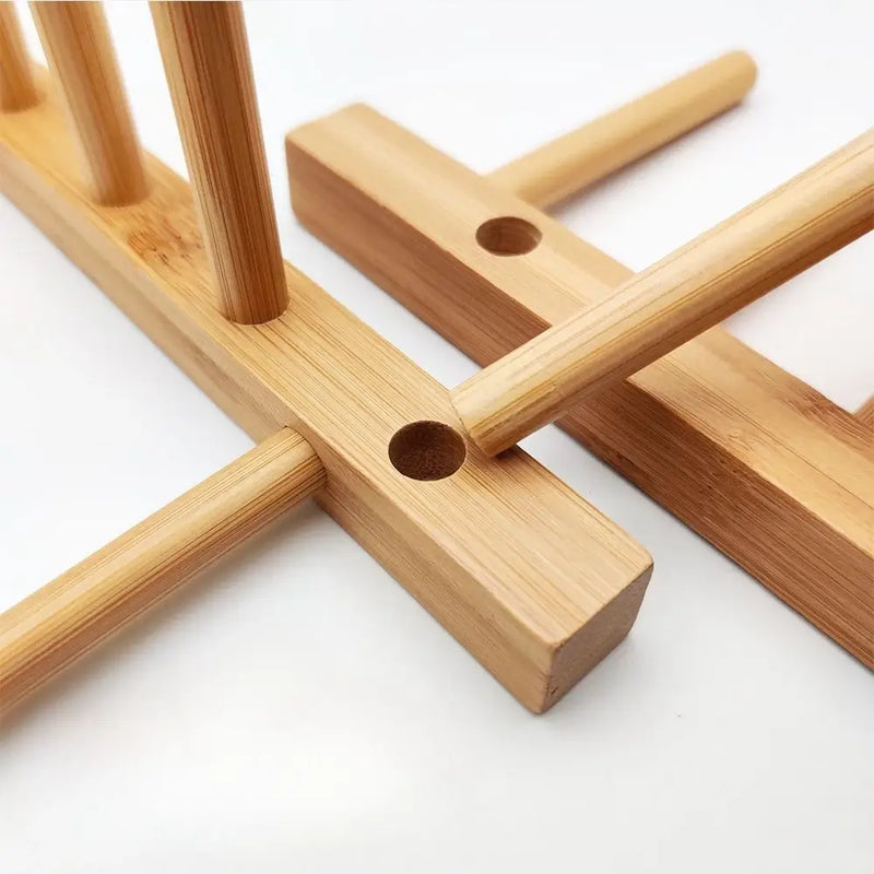 EcoPlate Organize — Suporte Escorredor de Pratos em Bambu