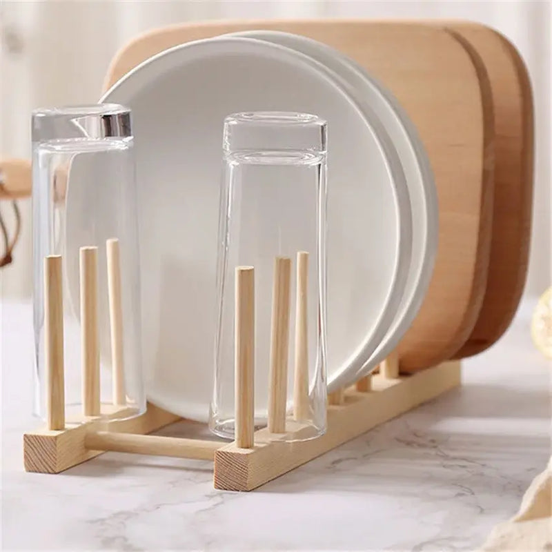 EcoPlate Organize — Suporte Escorredor de Pratos em Bambu
