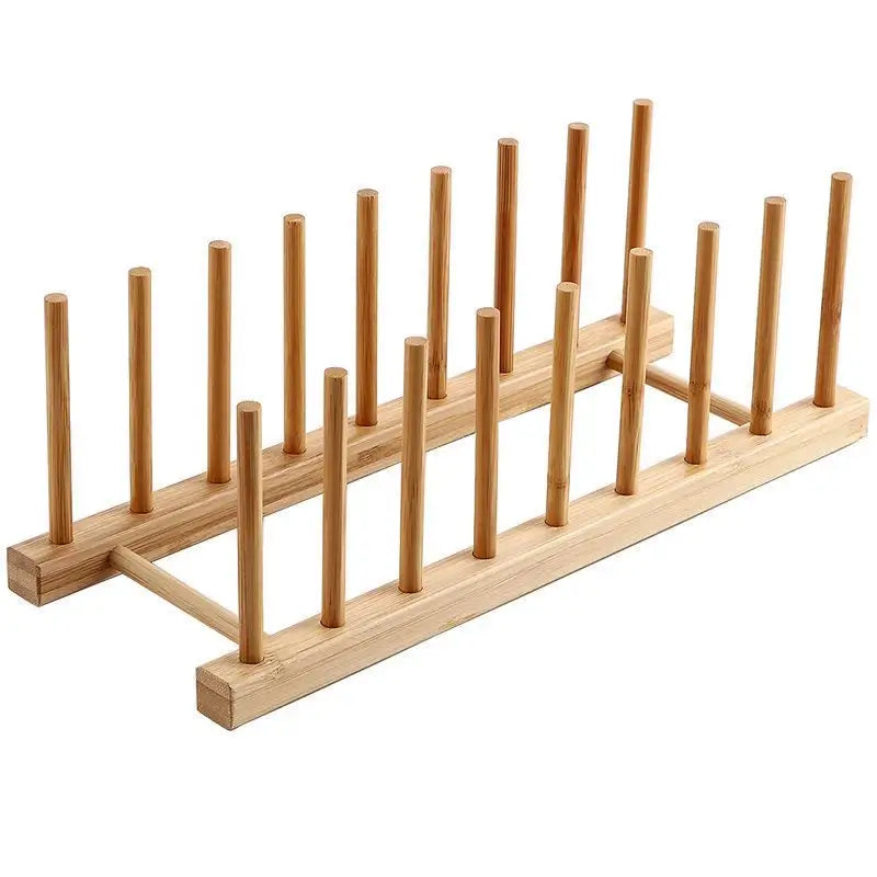 EcoPlate Organize — Suporte Escorredor de Pratos em Bambu