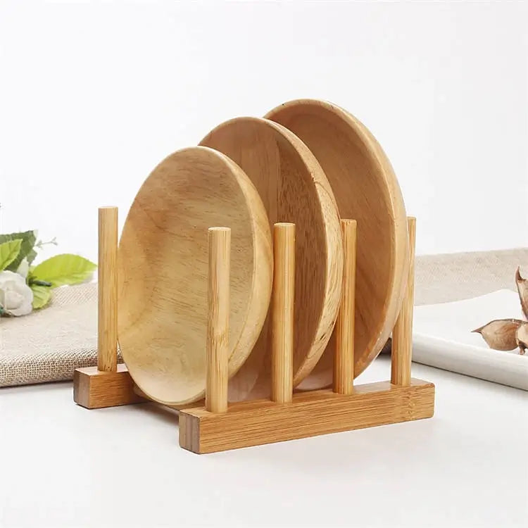 EcoPlate Organize — Suporte Escorredor de Pratos em Bambu